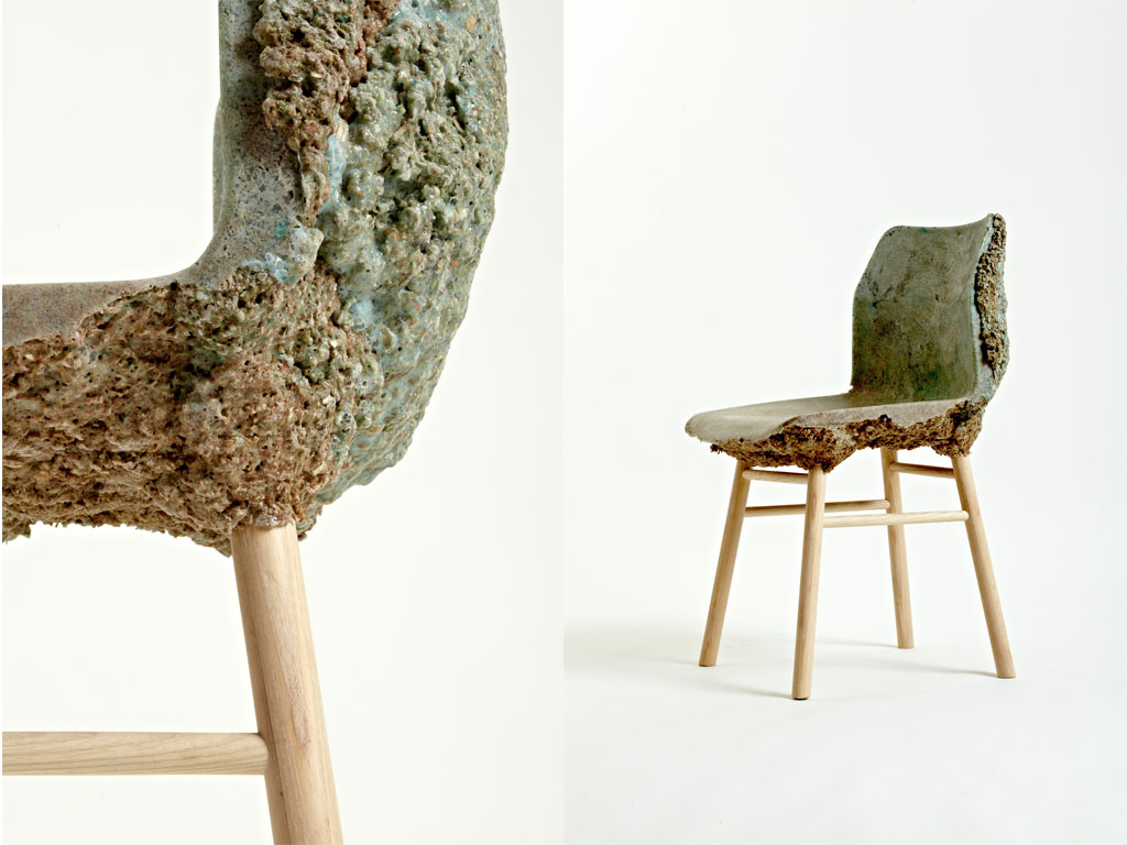 Marjan van Aubel James Shaw designer well proven chair
			platform green green design6