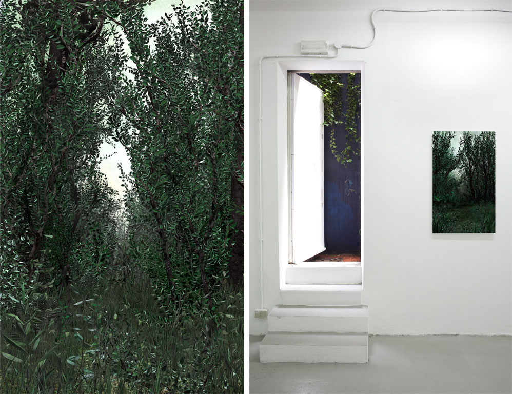 filippo armellin mostra The Blank Interiors the flat
			massimo carasi milano platform green 5