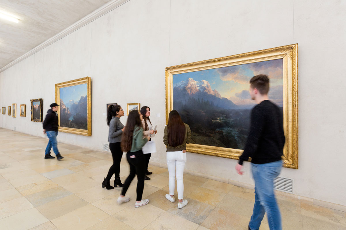 swiss mountain exhibition kunstmuseum basel platform
			green nature landscape 